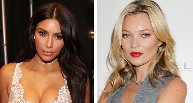 Kim Kardashian and Kate Moss came in second and third. Photos / Getty